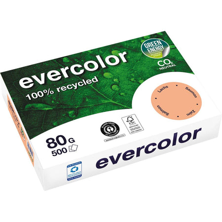 Clairefontaine – Evercolor, bunt bedrucktes Papier, A4, 80 g, 500 Vel, Gelb