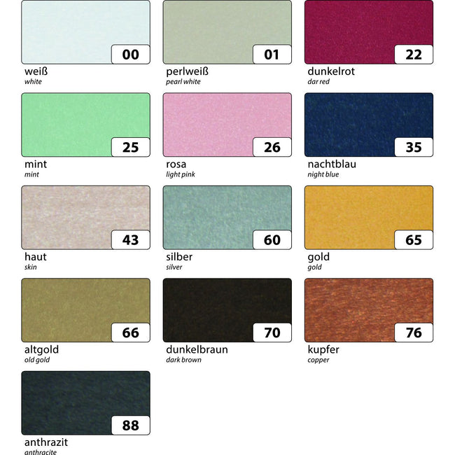 Folia Paper -  Fotokarton folia 50x70cm parelmoer 60 zilver | 10 stuks