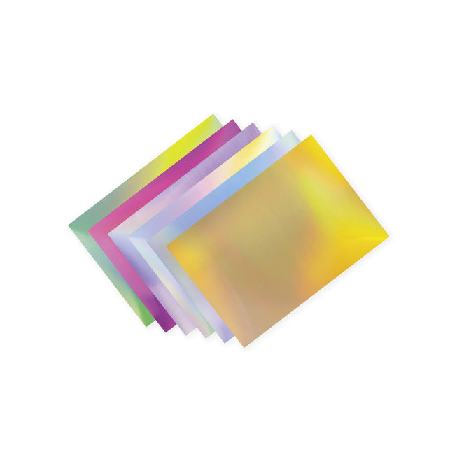 Folia Paper -  Regenboogpapier en karton folia 24x34 12vel 6tint