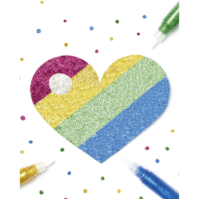 Folia Paper -  Glitterlijm folia 9.5ml 10 kleuren | 12 stuks