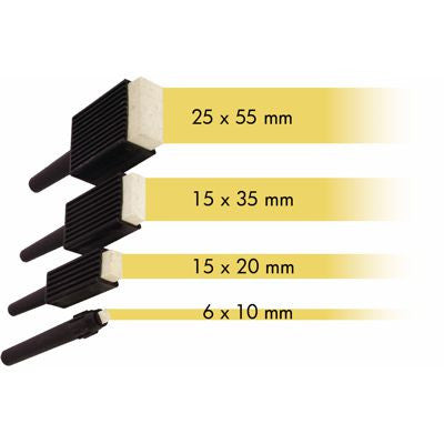 Klika - Pot à stylos Plekolit noir - 4 stylos larges, 4 pièces