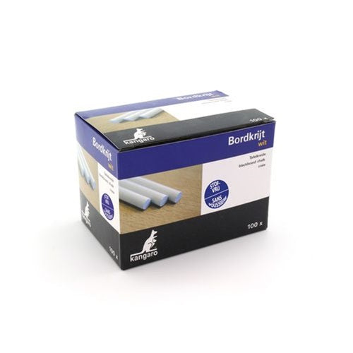 Klika - Crayons de couleur blancs sans poussière 100 pièces