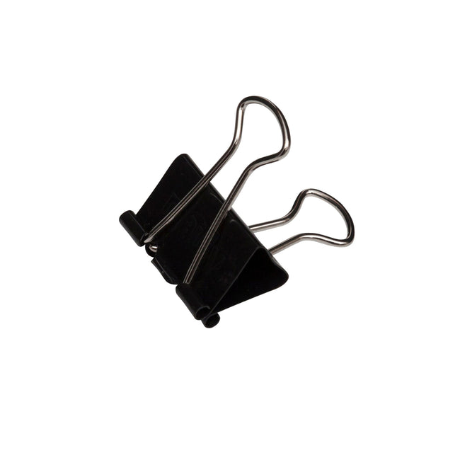 Maul -  Papierklem  foldback 215 19mm zwart 12 stuks