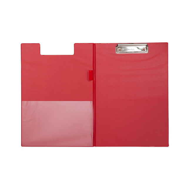 Maul -  Klembordmap  a4 staand pvc met penlus rood | 12 stuks