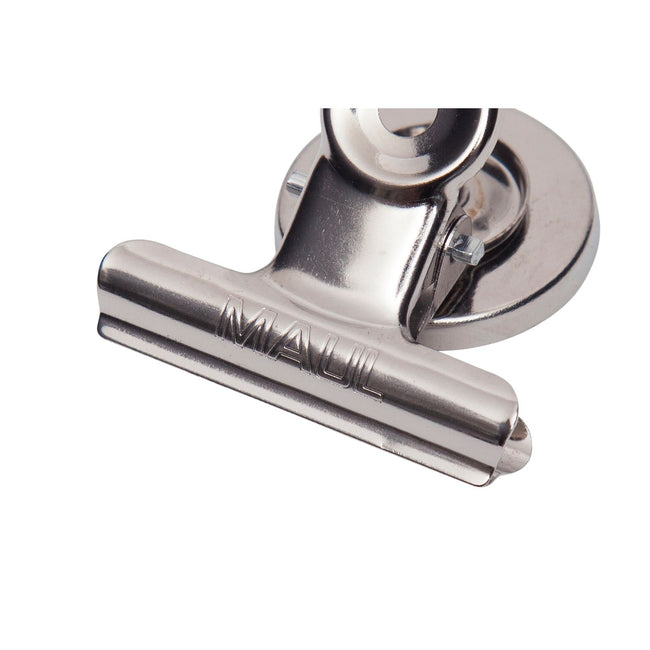 Maul -  Papierklem  bulldog magneet 40mm zilver 2st | 24 stuks