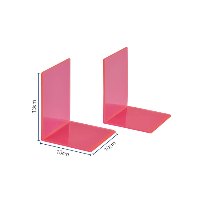 Maul -  Boekensteun  10x10x13cm acryl neon rood | 10 stuks