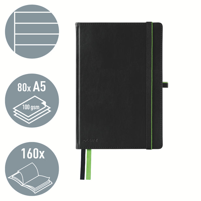 Leitz -  44780095 schrijfblok schrift A5 Zwart