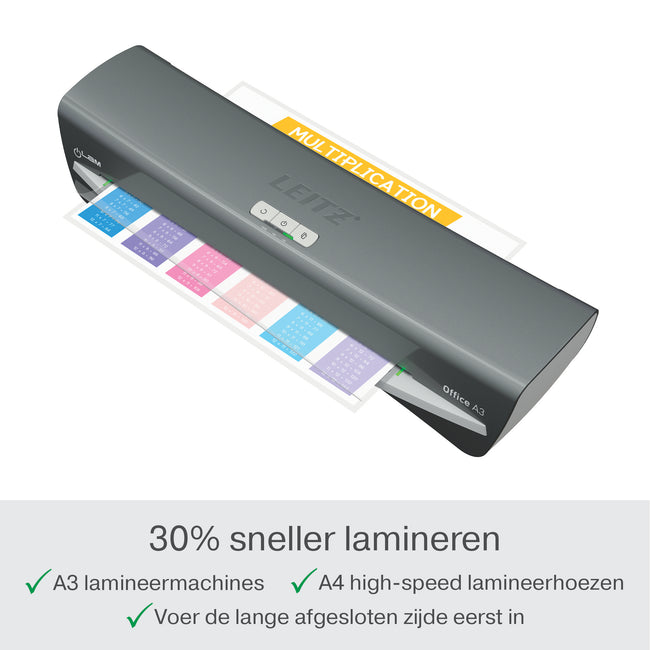 Leitz -  iLAM Laminator A3 Warme lamineermachine 400 mm/min Zilver, Wit