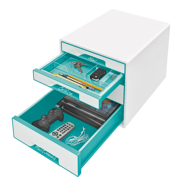 Leitz -  WOW Cube bureaulade-organizer Kunststof Metallic, Turkoois
