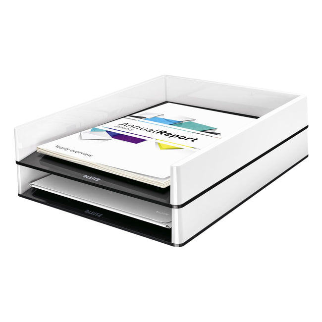 Leitz -  53611095 brievenbakje Kunststof Zwart, Wit