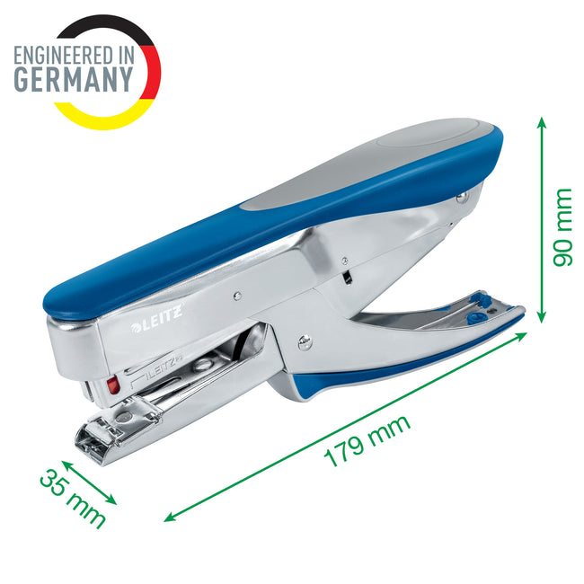 Leitz -  Niettang  bovenlaadmodel p3 30 vel blauw