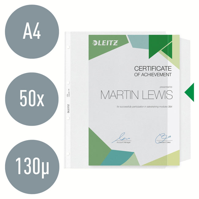 Leitz -  Showtas  premium met klep pp a4 transparant