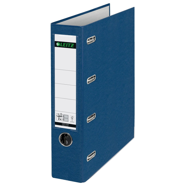Leitz -  Giro bank ordner  a4 dubb mech 80mm pp bl | 5 stuks
