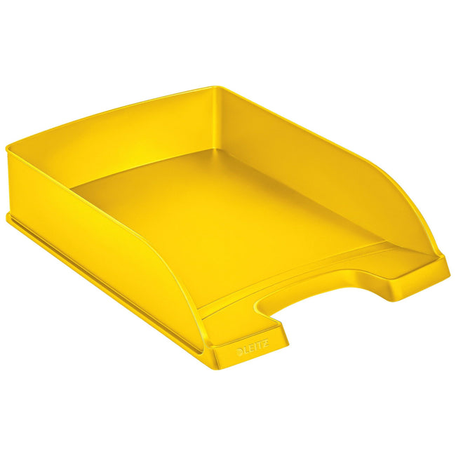 Leitz -  Brievenbak  plus standaard a4 geel | 5 stuks