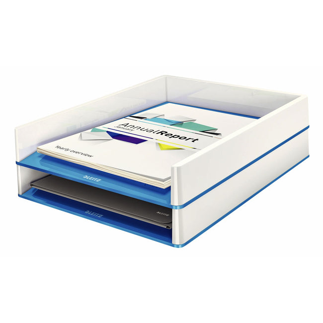 Leitz -  Brievenbak  wow wit/blauw | 4 stuks