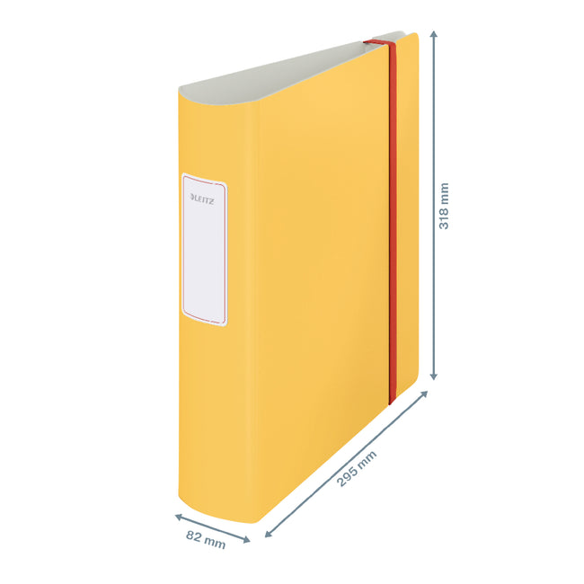 Leitz -  Ordner  cosy active 180° 82mm pp a4 warm geel | 6 stuks