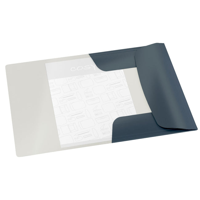Leitz -  Elastomap  cosy a4 3-kleps grijs | 10 stuks