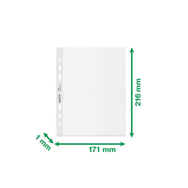 Leitz -  Showtas  recycle 100µ pp a5 transparant | 4 stuks