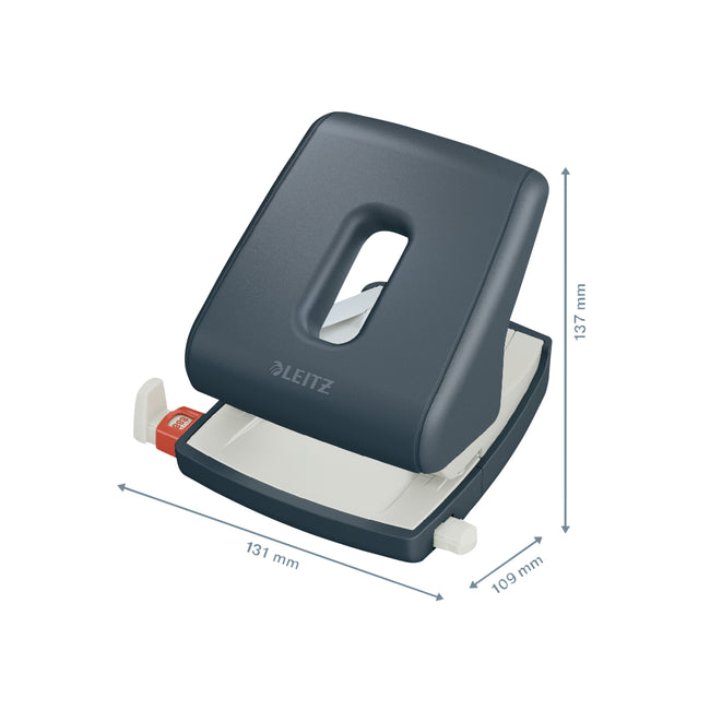 Leitz -  Perforator  cosy 30 vel fluweel grijs | 24 stuks