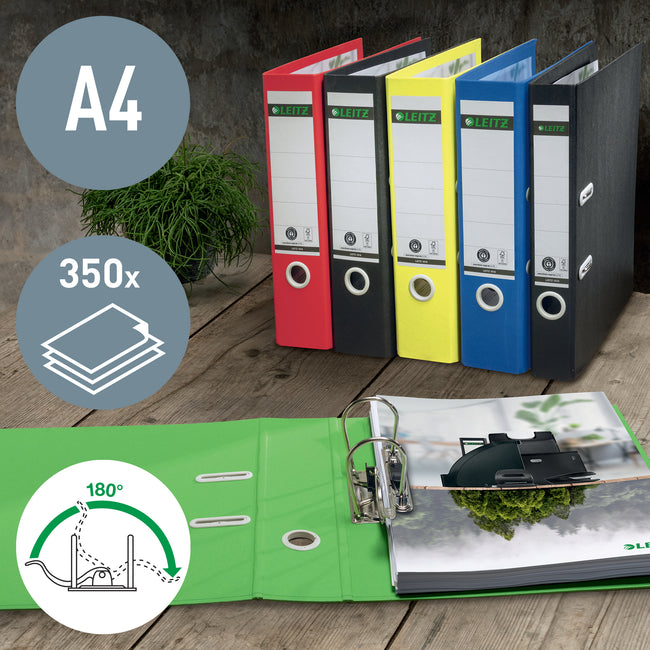 Leitz -  Ordner  recycle 180° 50mm rood | 10 stuks