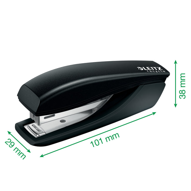Leitz -  Nietmachine  nexxt mini 10 vel zwart | 24 stuks