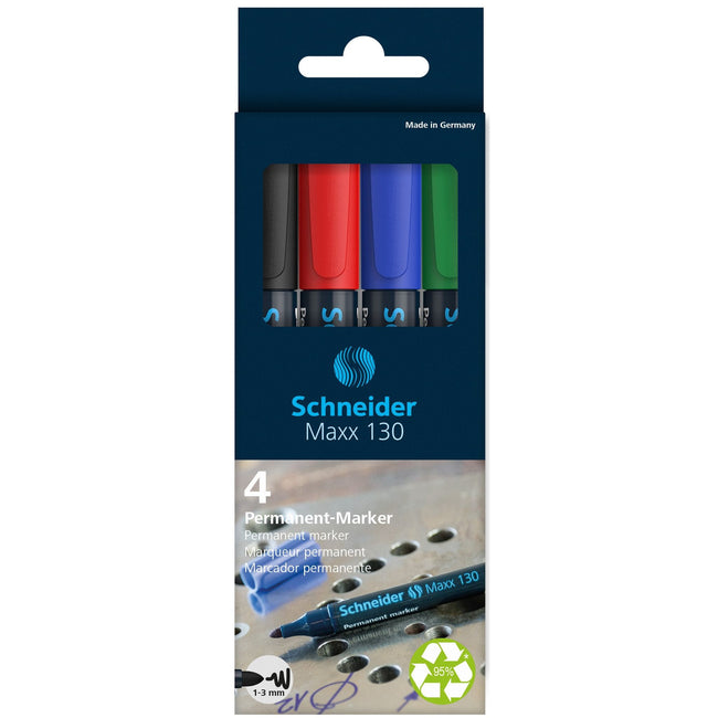 Schneider -  Permanent marker maxx 130 rond 1-3mm ass