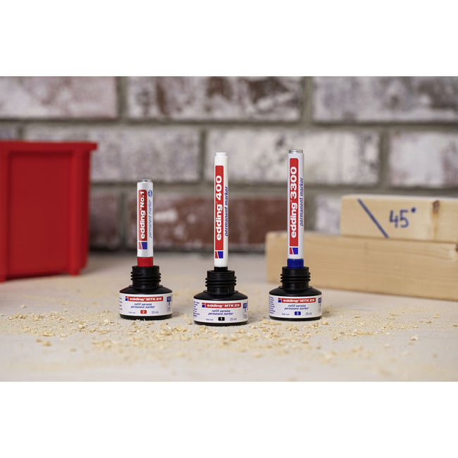 Edding -  Viltstift  3300 schuin 1-5mm zwart