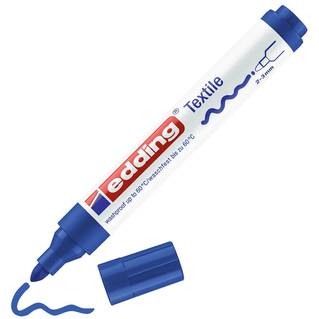 Edding -  Textielmarker  4500 rond 2-3mm blauw