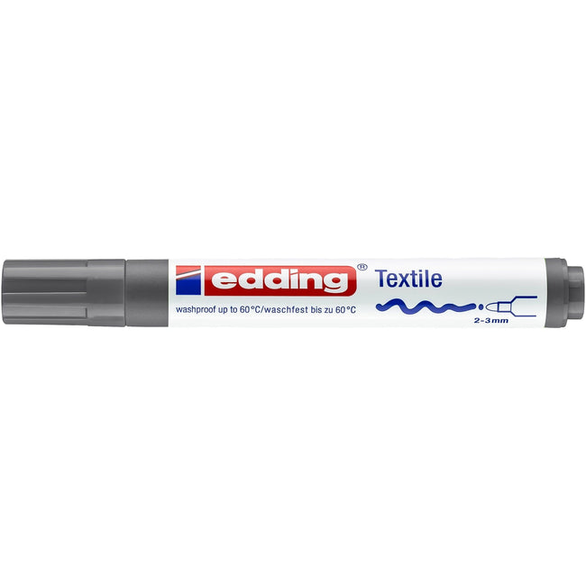 Edding -  Textielmarker  4500 rond 2-3mm grijs | 10 stuks