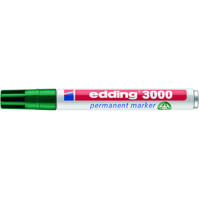 Edding -  Viltstift  3000 rond 1.5-3mm groen | 10 stuks