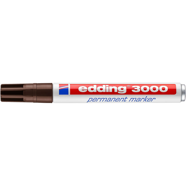 Edding -  Viltstift  3000 rond 1.5-3mm donkerbruin | 10 stuks