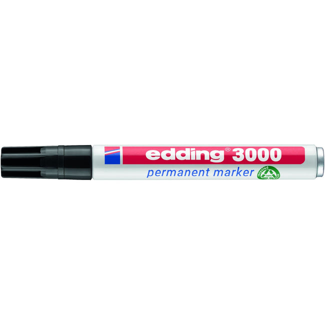 Edding -  Viltstift  3000 rond 1.5-3mm zwart | 600 stuks