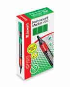 Luxor - 250 marqueur permanent rouge 1-3 mm 150 pièces