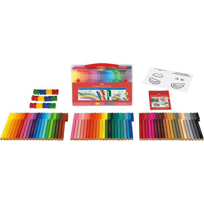 Faber Castell -  Kleurstift faber-castell connector 60st koffer | 8 stuks