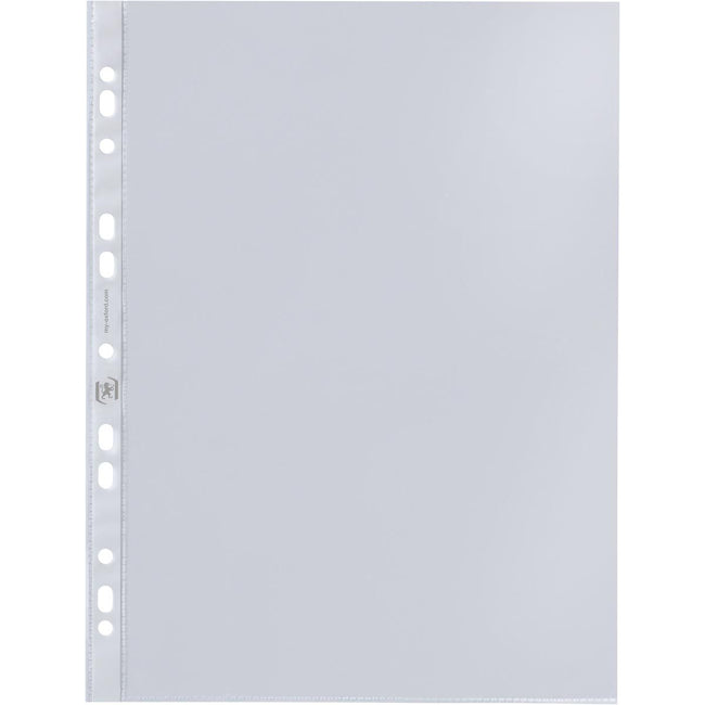 Oxford -  showtas, A4, uit glasheldere PP, 11-gaatsperforatie, 50 micron, pak van 100 stuks