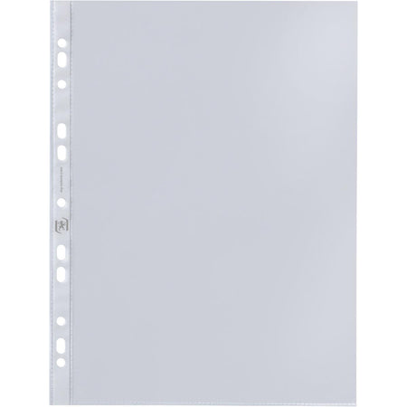 Oxford - sac de présentation, A4, en PP transparent, perforation 11 trous, 50 microns, paquet de 100 pièces