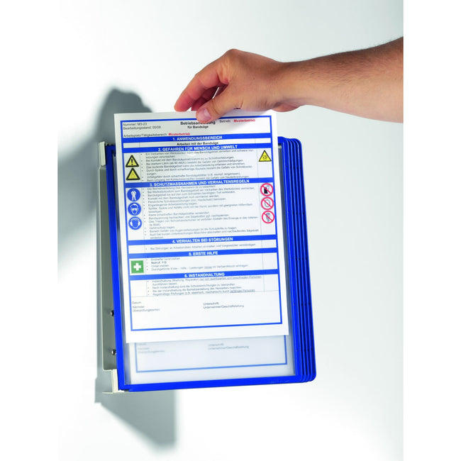 Durable -  Wandelement  vario wall 5-tassen a4 bl