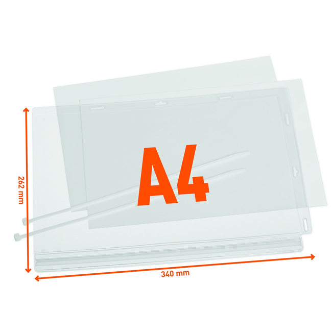 Durable -  Infohoes  waterbest. a4 met kabelbinders | 8 stuks