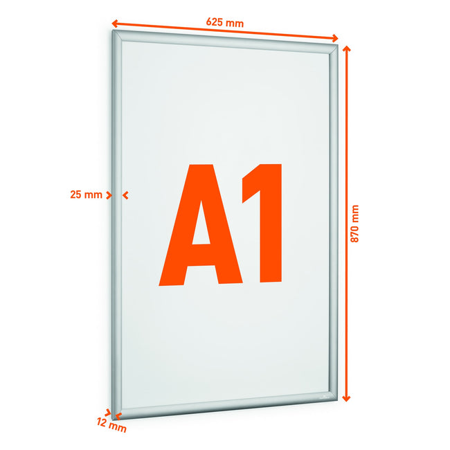 Durable -  Kliklijst  aluminium a1 outdoor