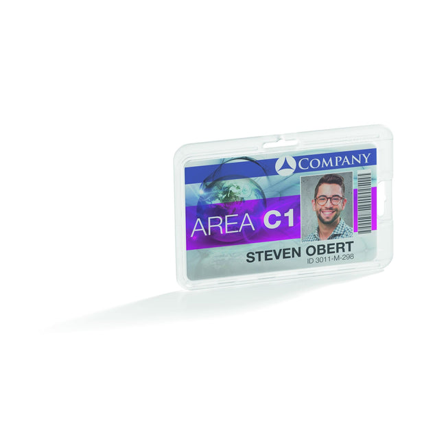 Durable -  Badge permanent voor 1 kaart 10 stuks
