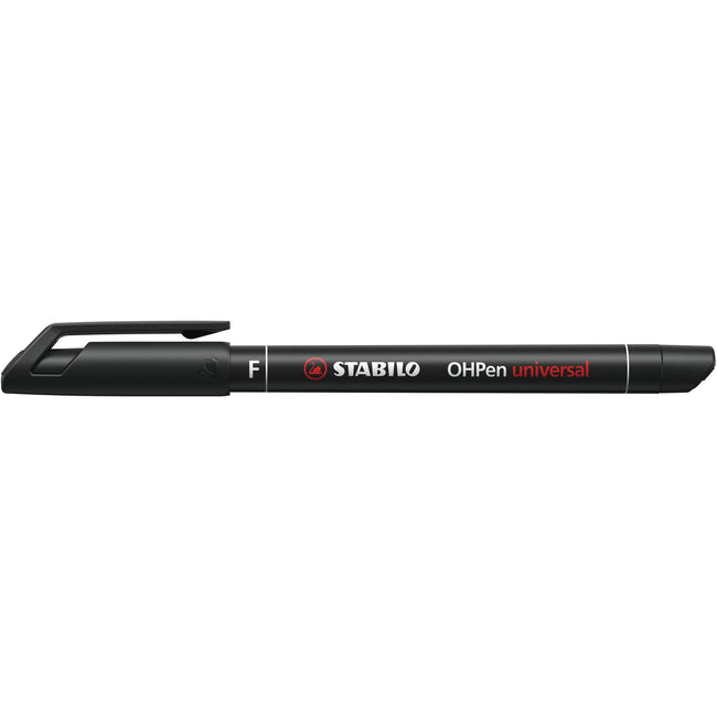 Stabilo -  OHPen, permanent marker, fine 0.7 mm, zwart, per stuk | 10 stuks