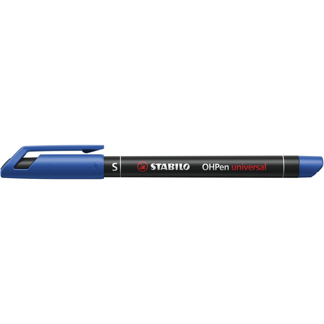 Stabilo -  OHPen, permanent marker, superfine 0.4 mm, zwart, per stuk | 10 stuks
