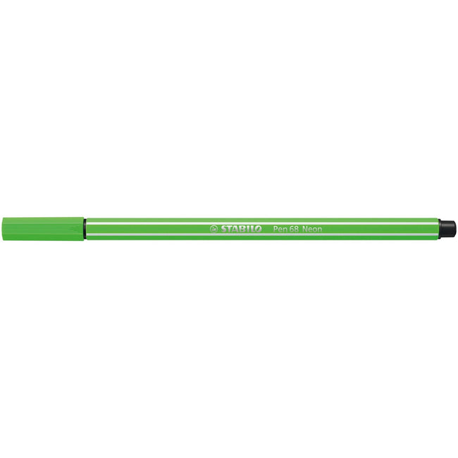 Stabilo -  Viltstift pen 68/033 m neon groen | 10 stuks