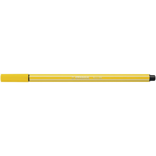 Stabilo -  Viltstift pen 68/24 m citroengeel | 10 stuks