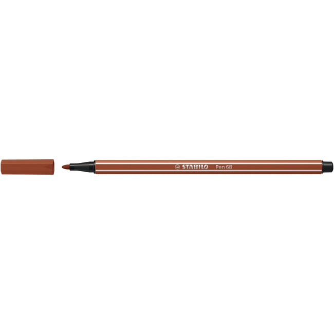 Stabilo -  Viltstift pen 68/38 m roodkrijt | 10 stuks