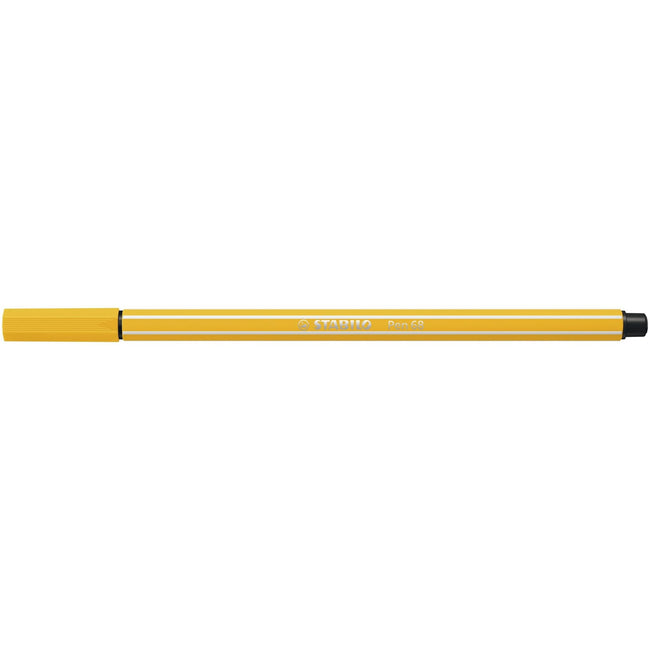 Stabilo -  Viltstift pen 68/44 m geel | 10 stuks
