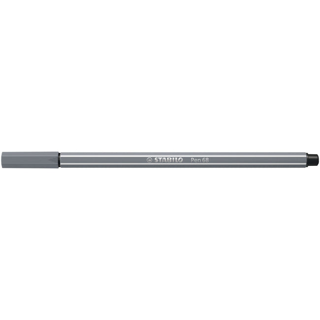 Stabilo -  Viltstift pen 68/96 m donkergrijs | 10 stuks