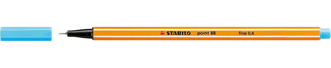 STABILO -  point 88, premium fineliner 0.4 mm, azuur blauw, per stuk