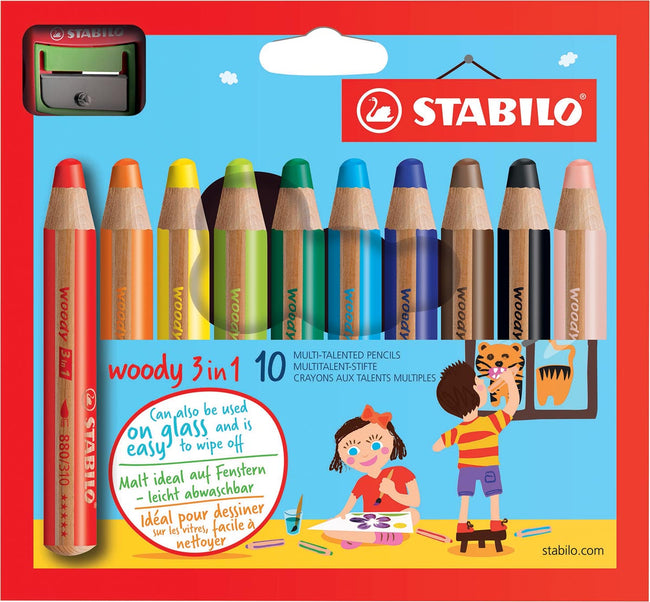 STABILO -  woody 3 in 1 Multi 10 stuk(s)