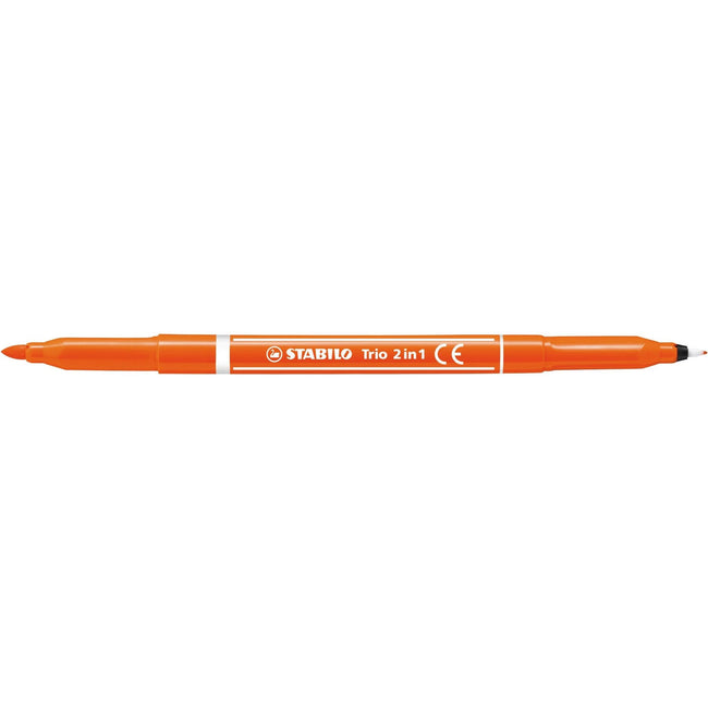 Stabilo -  Viltstift trio 2 in 1 223/10 10st assorti
